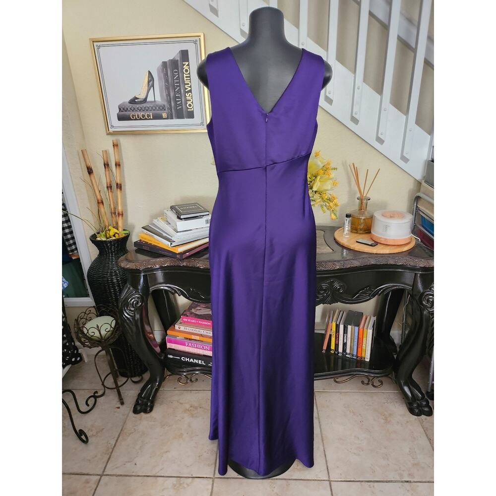 Ralph Lauren Regal Plum Evening Gown size 12 - Picture 4 of 5